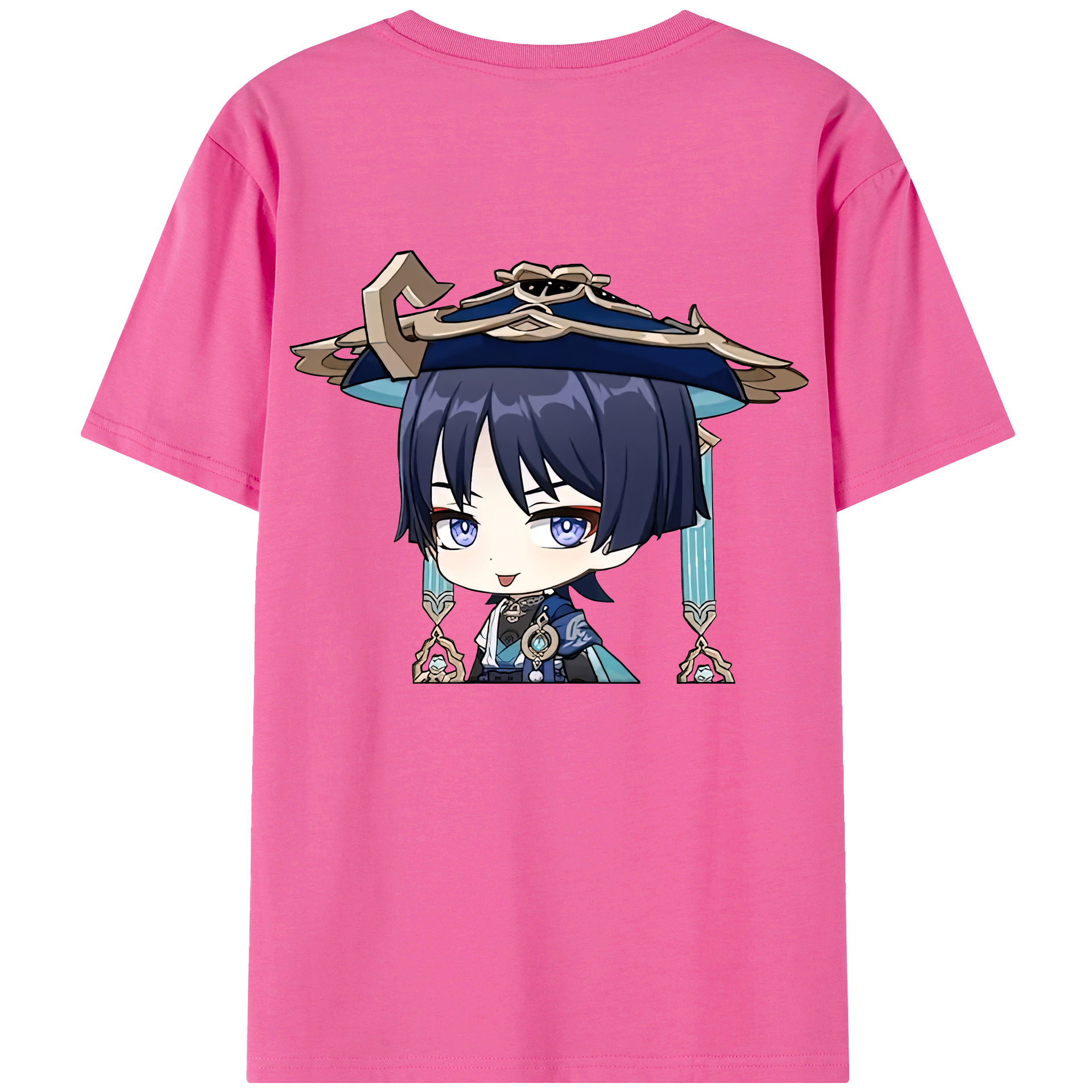 げんし神 さんペい genshin Sanpei レディース半袖Tシャツ(バックプリント)